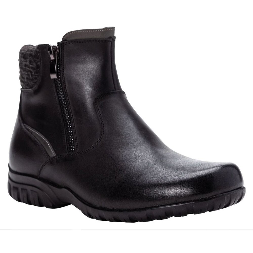 Propet Darley Ankle Booties Shoe Women's 6.5 Black Leather Cushioned Comfort - Picture 1 of 12